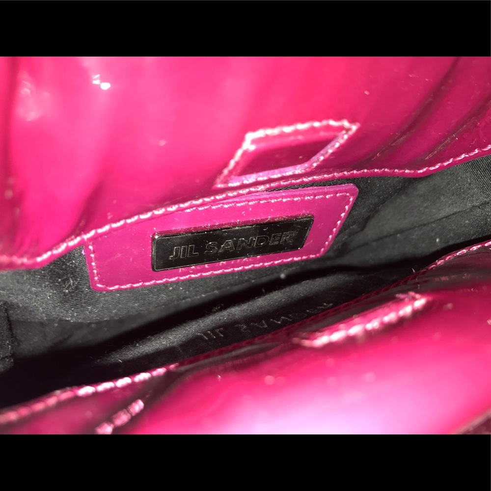 JIL SANDER Raspberry  💕Small Evening Clutch Bag - Picture 2 of 12